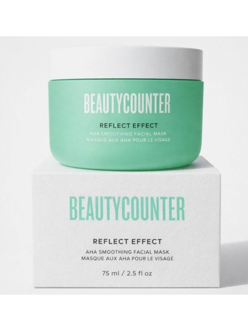 Beauty Counter Reflect Effect AHA Smoothing Facial Mask 2.5oz Full Size - NEW in